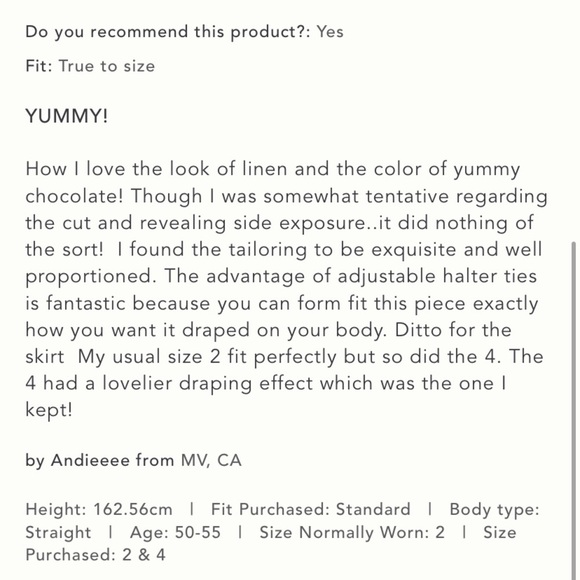 100% Linen Anthropologie NWT Faithfull Halter Cutout Linen MIDI Dress 10. - Picture 8 of 12